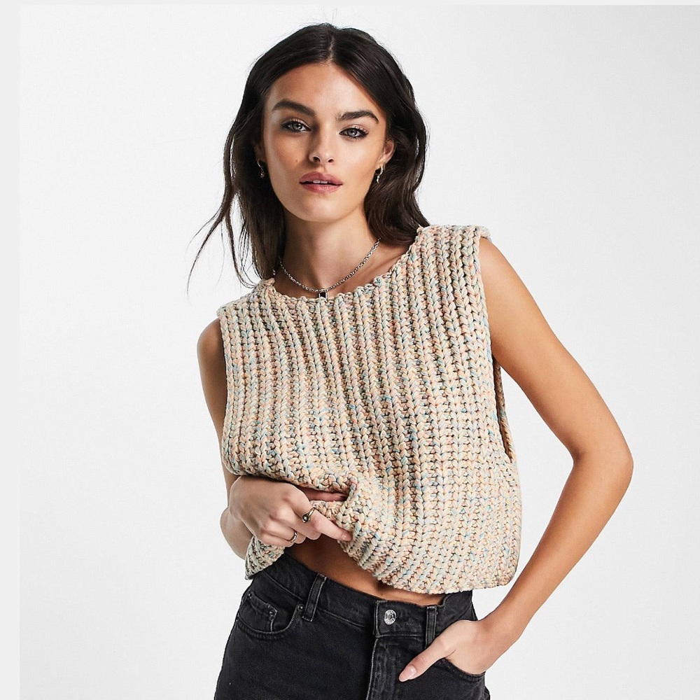 FREE PEOPLE Rib-Knit Vest